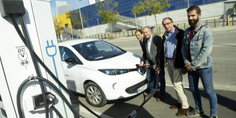 L’Hospitalet inaugura una electrolinera en el distrito económico de la ciudad