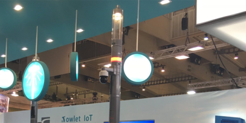 Luminarias exteriores que proporcionan conectividad 4G