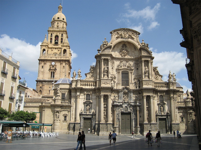 Murcia ha aprobado ampliar el convenio con Red.es hasta el 31 de diciembre de 2023. En la imagen, Catedral de Murcia.