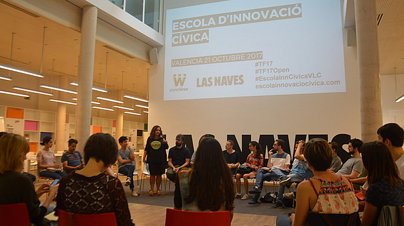 Encuentro de la recién creada Escuela de Innovación Cívica para impulsar la cocreación y llevar la inteligencia colectiva a los barrios de la ciudad de Valencia. 