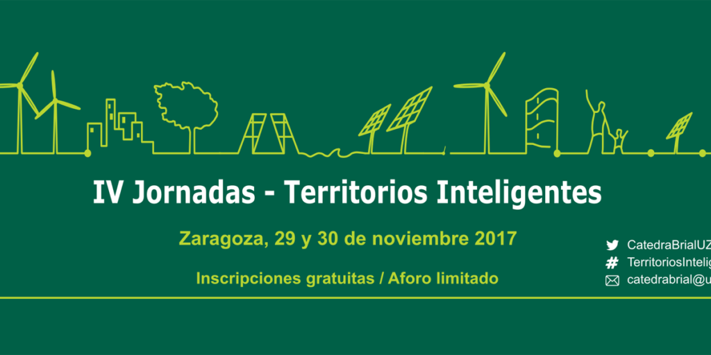 La asistencia a las IV Jornadas sobre Territorios Inteligentes de la Universidad de Zaragoza es gratuita.