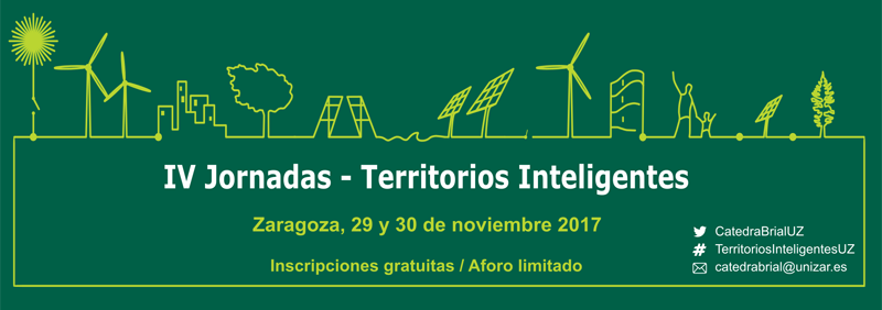 La asistencia a las IV Jornadas sobre Territorios Inteligentes de la Universidad de Zaragoza es gratuita.