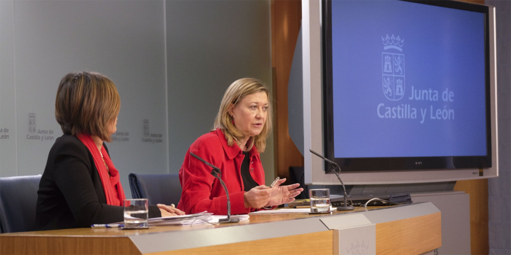 Rueda de prensa tras el Consejo de Gobierno de Castilla y León en el que se aprobó el convenio para extender la red de banda ancha ultrarrápida en los centros educativos de la comunidad.