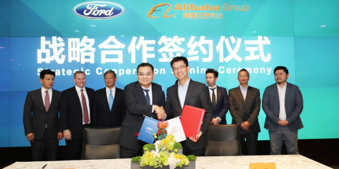 El grupo chino Alibaba y Ford trabajarán conjuntamente en nuevas soluciones de movilidad sostenible