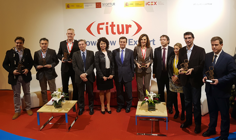 Los creadores de las aplicaciones turísticas galardonadas en "The AppTourism Awards 2018" de Segittur y Fitur.