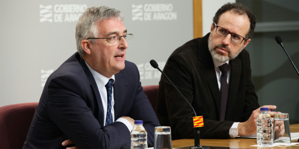 Rueda de prensa tras el Consejo de Gobierno en el que se aprobó el Plan de Administración Electrónica de Aragón para los próximos dos años.