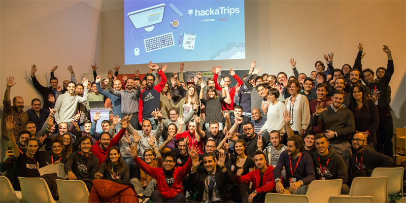 Participantes en la primera edición del hackaTrips, un evento donde se fomenta el desarrollo colaborativo de solucione disruptivas para el sector turístico.
