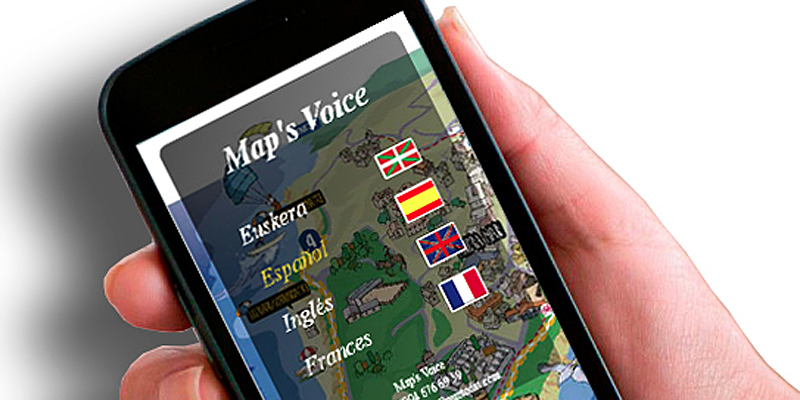 La aplicación Maps Voice facilita la accesibilidad a las personas invidentes, entre otras, interpretando los planos a través de voz.