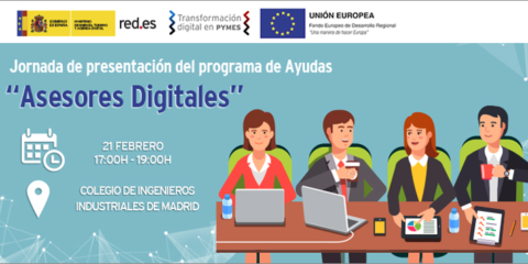 Jornada sobre el programa Asesores Digitales de MINETAD en el Colegio de Ingenieros Industriales de Madrid