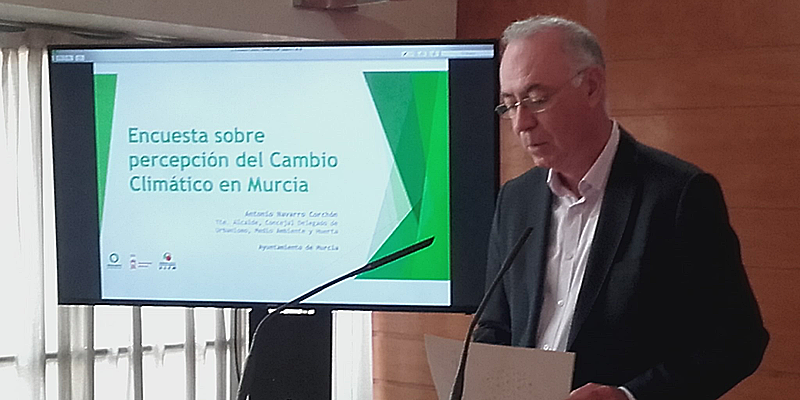 Presentación del estudio sobre la percepción del Cambio Climático en Murcia.
