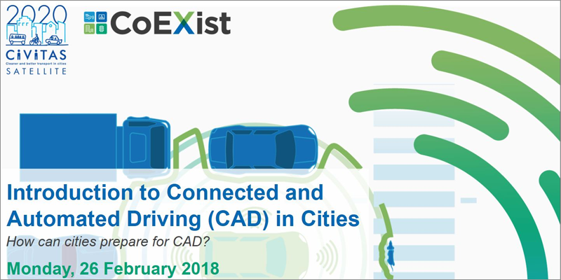 El seminario online abordará cómo se han de preparar las ciudades para la llegada del vehículo autónomo y conectado.