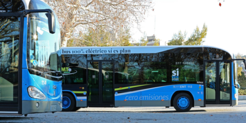Ya circulan en Madrid 15 autobuses eléctricos cero emisiones cubriendo tres líneas del centro de la ciudad