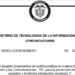 Borrador política pública para la promoción de un modelo de Ciudades y Territorios Inteligentes del Ministerio TIC de Colombia