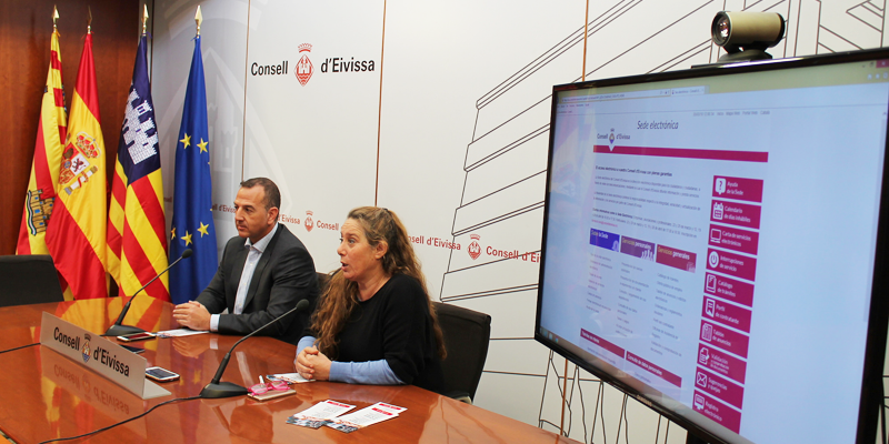 Presentación de la Sede Electrónica del Consell de Ibiza para la tramitación online de gestiones vinculadas con la Administración insular.