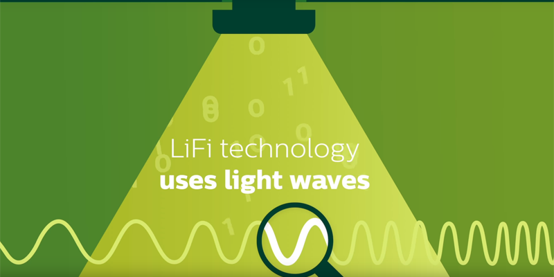 La tecnologÃ­a se llama LiFi y ofrece datos de banda ancha a travÃ©s de las ondas de luz de la iluminaciÃ³n LED.