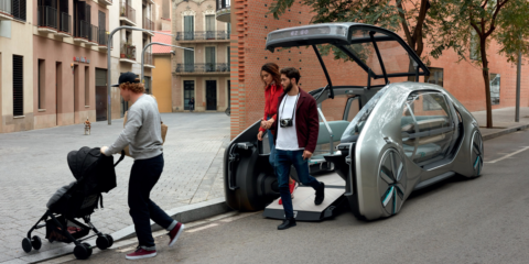 Renault presenta un ‘robot-vehículo’ compartido, autónomo y eléctrico