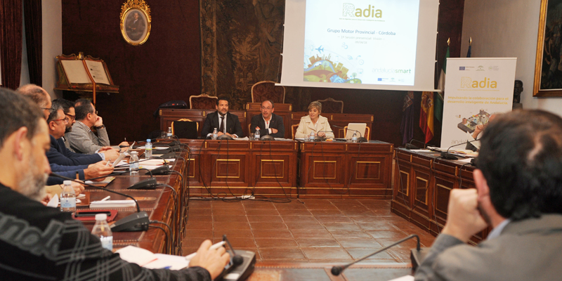 Acto de constitución de la Red de Agentes para el Desarrollo Inteligente de Andalucía (RADIA) para la provincia de Córdoba tal y como recoge el Plan Andalucía Smart 2020.