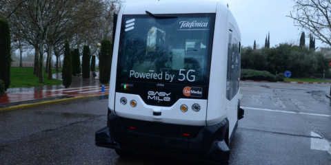 Telefónica muestra en Talavera de la Reina cómo la red 5G permite la conducción autónoma