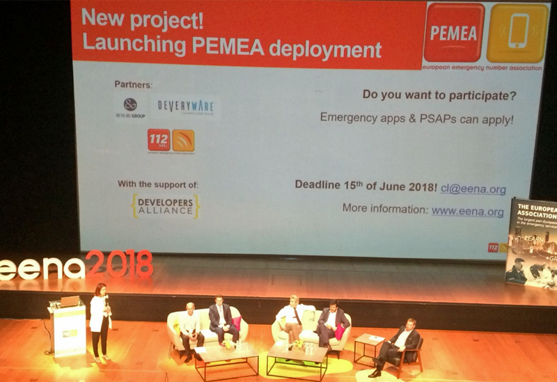 Lanzamiento del proyecto Pemea, por el que la Unión Europea quiere alcanzar la estandarización de las apps de emergencias y abre convocatoria para participar en el proyecto. 