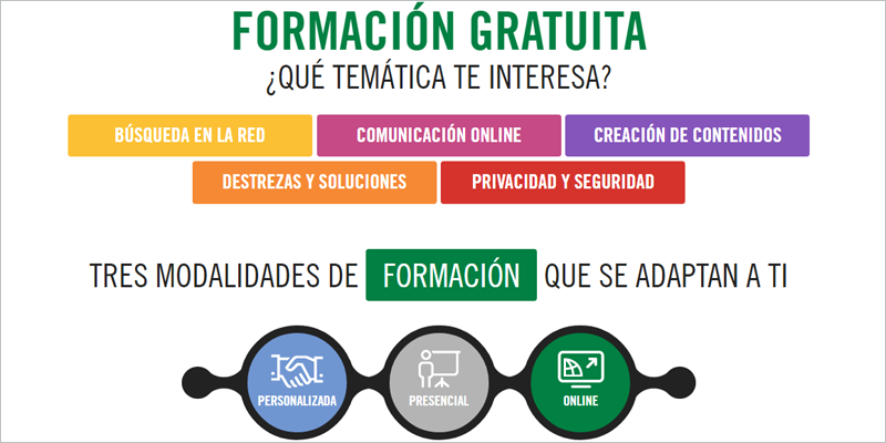 El programa Andalucía Compromiso Digital lleva diez años ofreciendo formación gratuita en competencias digitales para la ciudadanía.