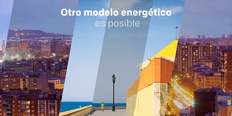 Barcelona, Cádiz, Madrid, Pamplona y Zaragoza, las ciudades firmantes de la declaración conjunta, reivindican que otro modelo energético es posible.