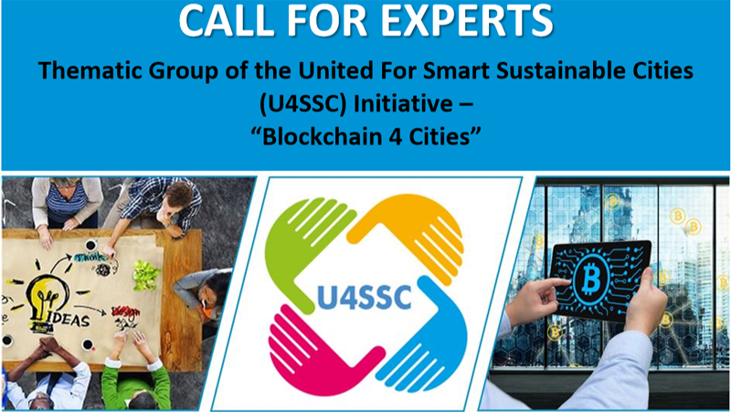 El llamamiento de expertos voluntarios que hace U4SSC de Naciones Unidas está dirigido a formar un grupo de trabajo para abordar las posibilidades del blockchain en el desarrollo de ciudades inteligentes y sostenibles. 