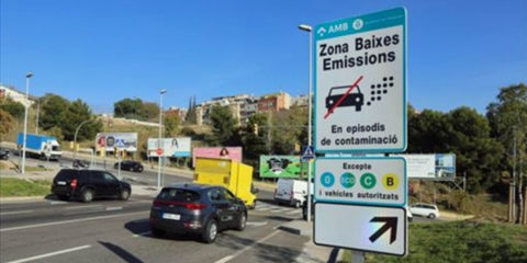 Zona de bajas emisiones del ámbito Rondas de Barcelona