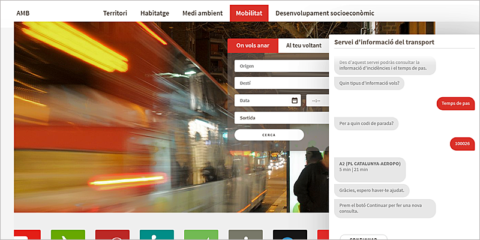 El Área Metropolitana de Barcelona activa un bot para las consultas sobre el transporte público