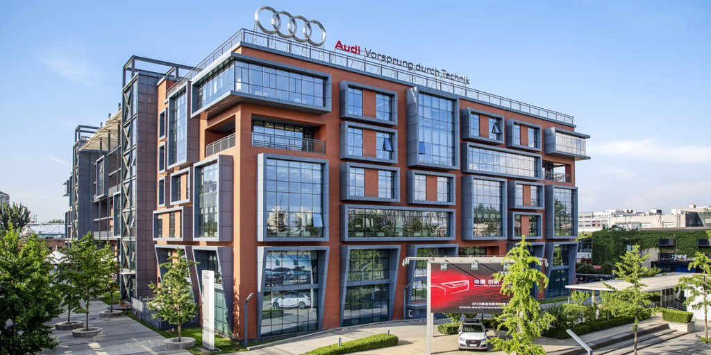 Exterior del edificio de Audi