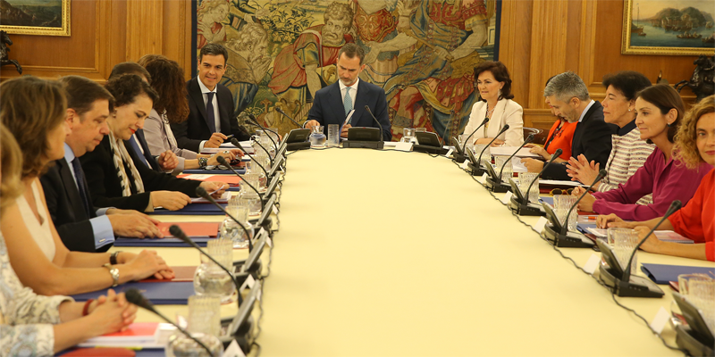 Reunión del Consejo de Seguridad Nacional presidida por el rey Felipe VI, en la que se acordó el procedimiento de elaboración de la nueva Estrategia de Seguridad Nacional.