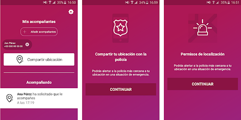 La App es gratuita y facilita comunicarse con la Policía Municipal de Pamplona, que podrá geolocalizar a quien haga la denuncia de agresiones y violencia sexista en Sanfermines.