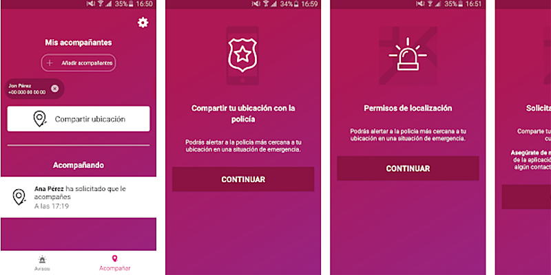 La App es gratuita y facilita comunicarse con la Policía Municipal de Pamplona, que podrá geolocalizar a quien haga la denuncia de agresiones y violencia sexista en Sanfermines.