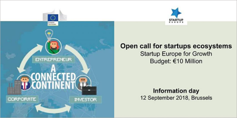 La Comisión Europea ofrece una jornada informativa para interesados en la convocatoria ‘Startup Europe for Growth’