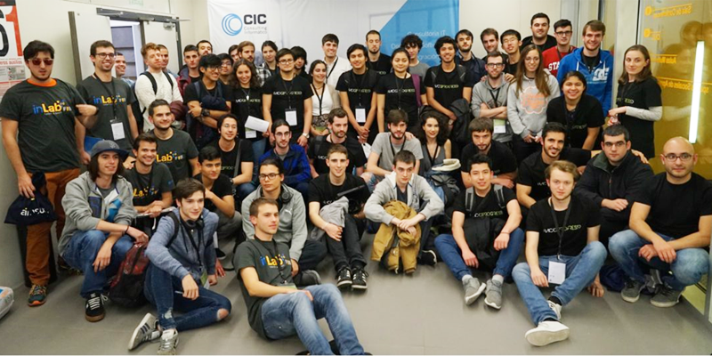 Participantes en el Hack2Progress de CIC Consulting Informático en la edición del año pasado.