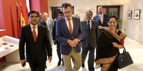 Una delegación de la India visita Murcia para conocer su modelo de smart city y de tratamiento de aguas