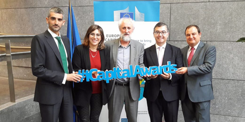 Delegación del Ayuntamiento de Madrid que acudió a Bruselas el pasado 12 de septiembre, para defender la candidatura de la ciudad para obtener la capitalidad europea de la Innovación 2018.