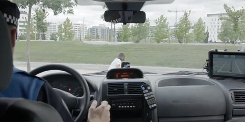 Pamplona pone en marcha una «comisaría móvil» en pruebas