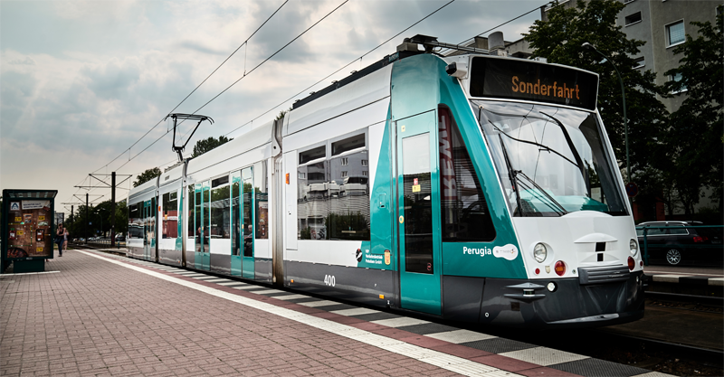 Tranvía autónomo de Siemens que circulará en pruebas en Potsdam durante InnoTrans 2018.