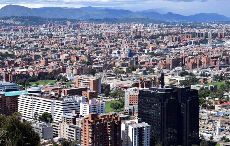 Imagen general de la ciudad de Bogotá (Colombia)