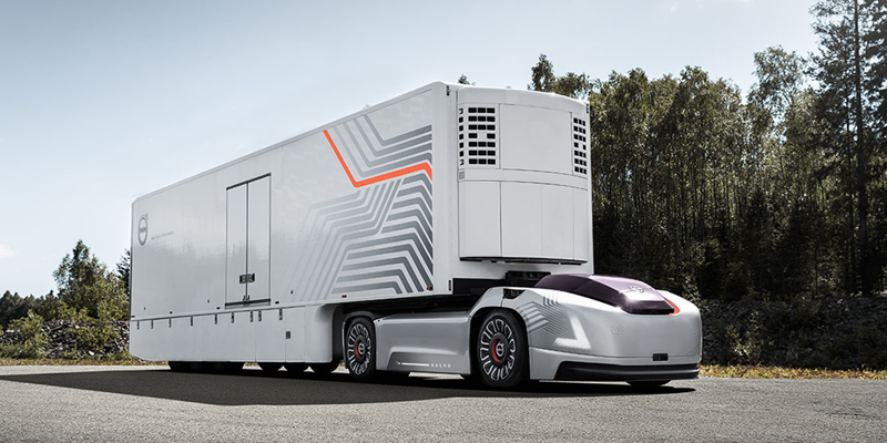 Así será el vehículo eléctrico y autónomo que prepara Volvo Truck como solución de movilidad dirigida a empresas para el transporte de mercancías, entre otras operaciones.