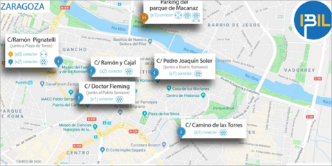 Zaragoza habilita 16 nuevos puntos de recarga eléctrica en la ciudad