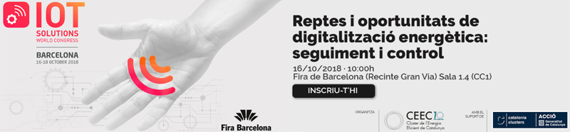 Cartel anunciador de la jornada dentro del Congreso IoT Barcelona