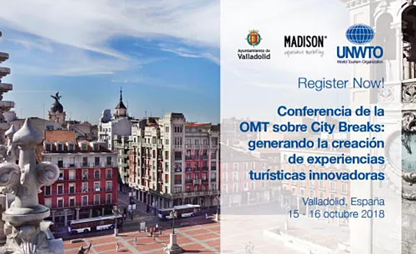 La inscripción a la Conferencia 'City Breaks', que se celebra los días 15 y 16 de octubre en Valladolid, está abierta.