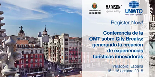 La inscripción a la Conferencia 'City Breaks', que se celebra los días 15 y 16 de octubre en Valladolid, está abierta.
