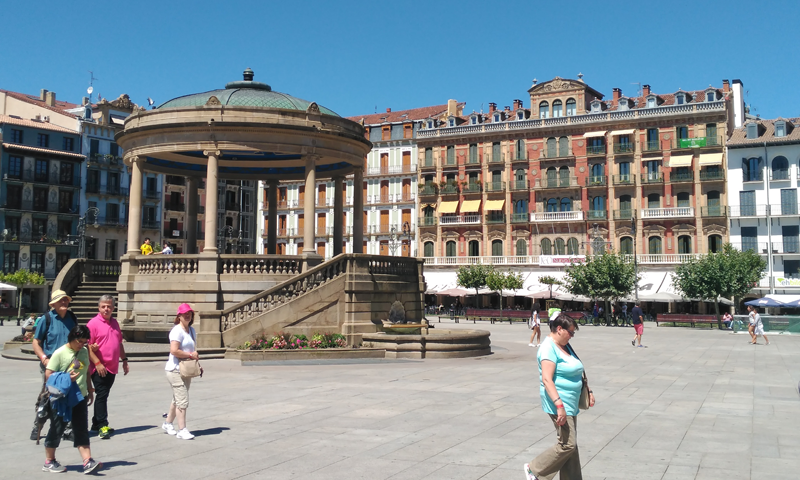 Plaza del Castillo de Pamplona.