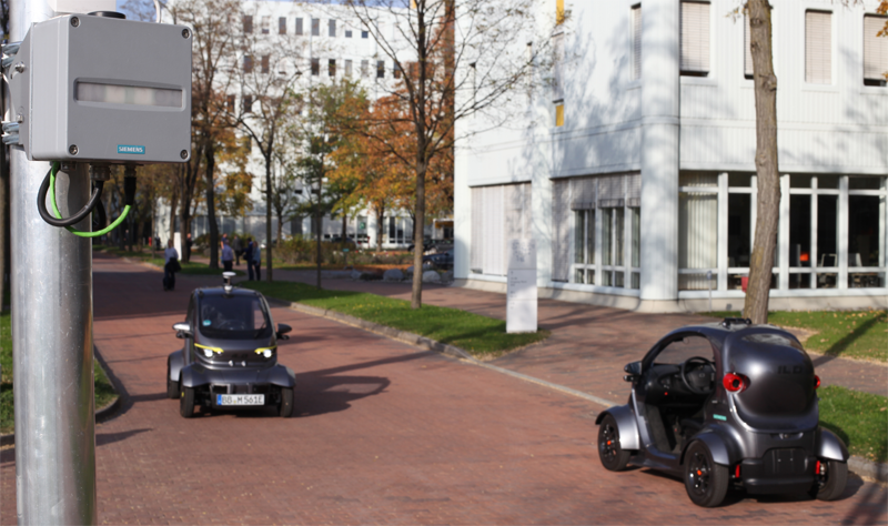 Zona de pruebas para vehículos autónomos eléctricos habilitada por Siemens Mobility y otras empresas en el campus de Múnich-Perlach
