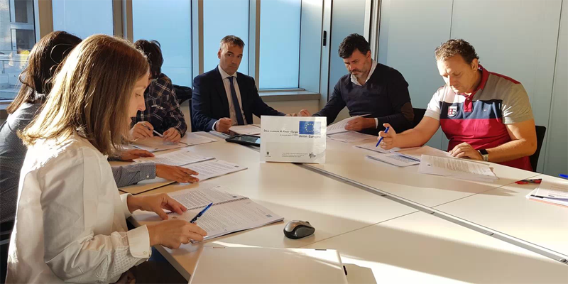 Reciente reunión entre el teniente de alcalde de Lalín y técnicos del ayuntamiento y la consultora que trabaja en el proyecto de smart city de la ciudad gallega.