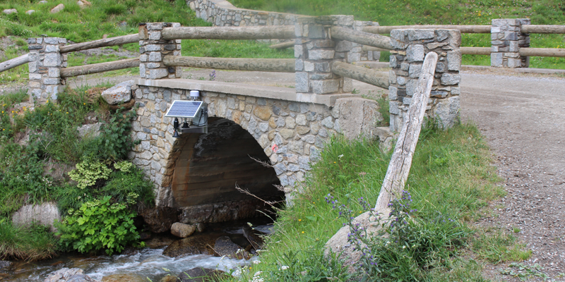Uno de los puentes en Andorra donde se ha instalado una estación de monitorización basada en IoT para detectar cambios en el caudal del agua y advertir del riesgo de inundaciones.