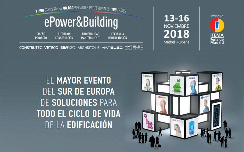 Las jornadas sobre uso de BIM y administraciones públicas son una de las actividades de BIMExpo 2018 en Madrid, que se enmarca en la feria ePower&Building.
