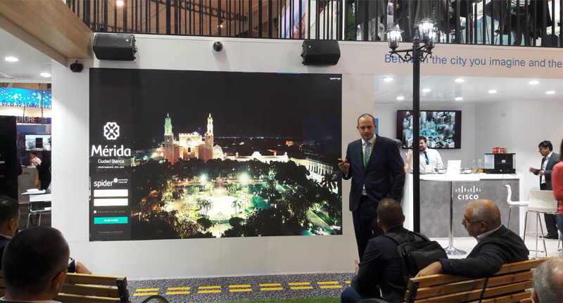 Ikusi ofreció una ponencia sobre una de las aplicaciones de su plataforma de ciudad Spider en Mérida (México).